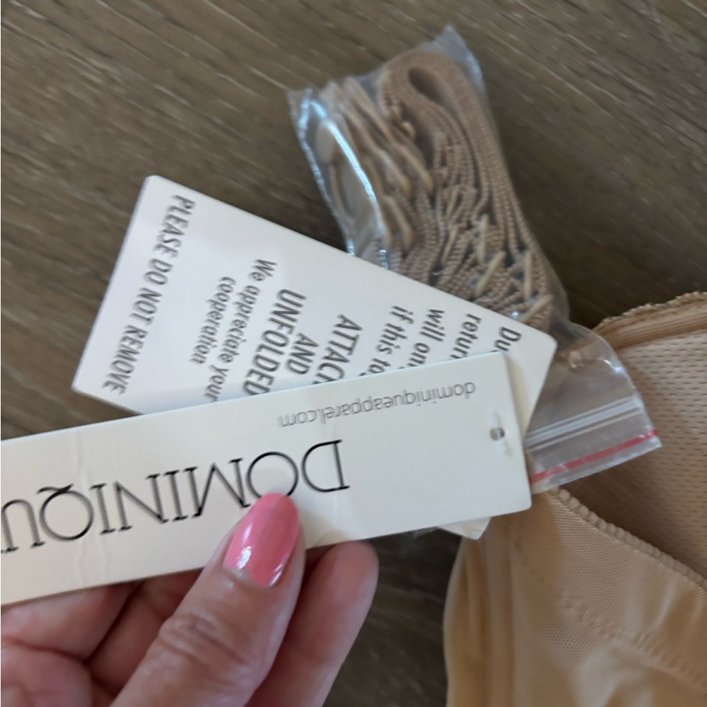 Dominque Strapless Longline Shaping Bustier Mocha #8990 Sz 38G NWT - Picture 7 of 11